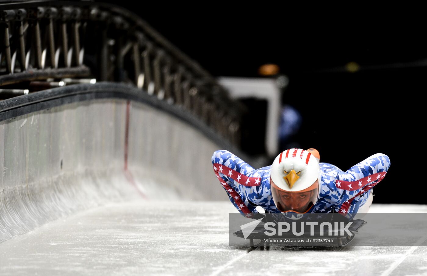 XXII Olympic Winter Games. Skeleton. Training sessions