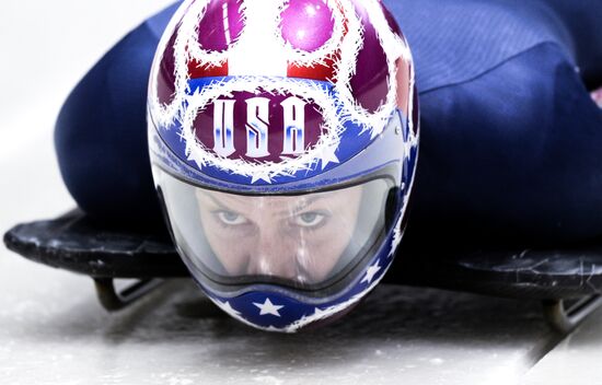 XXII Olympic Winter Games. Skeleton. Training sessions