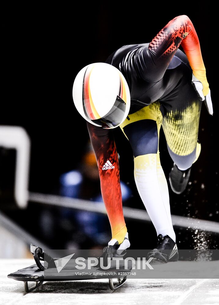 XXII Olympic Winter Games. Skeleton. Training sessions