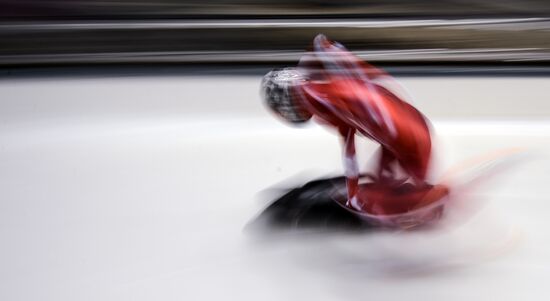 XXII Olympic Winter Games. Skeleton. Training sessions