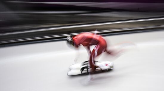 XXII Olympic Winter Games. Skeleton. Training sessions