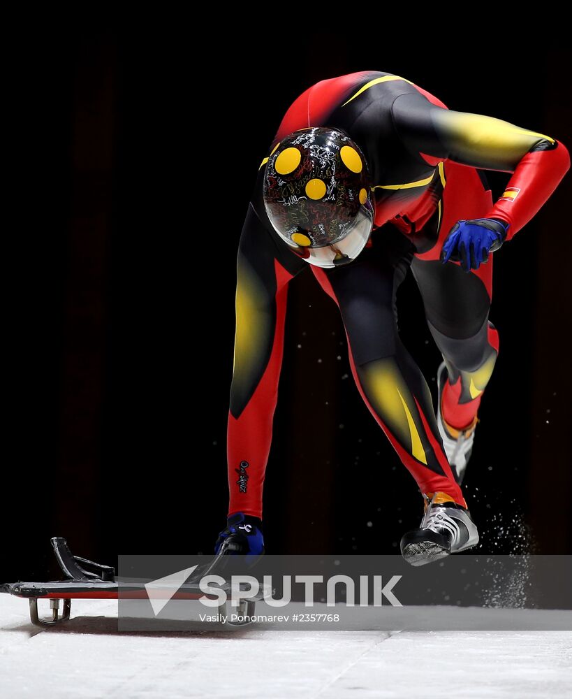 XXII Olympic Winter Games. Skeleton. Training sessions