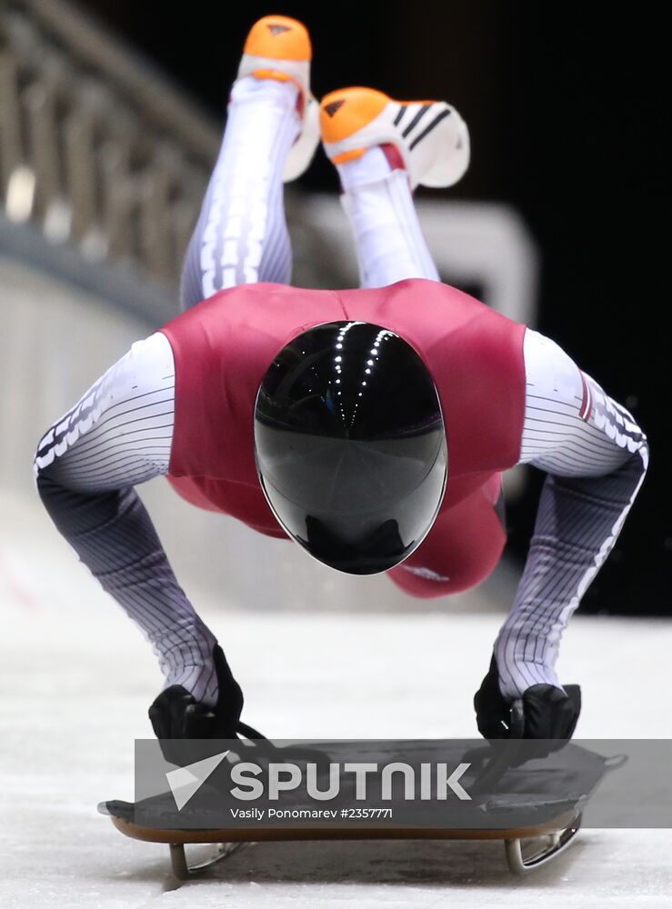 XXII Olympic Winter Games. Skeleton. Training sessions