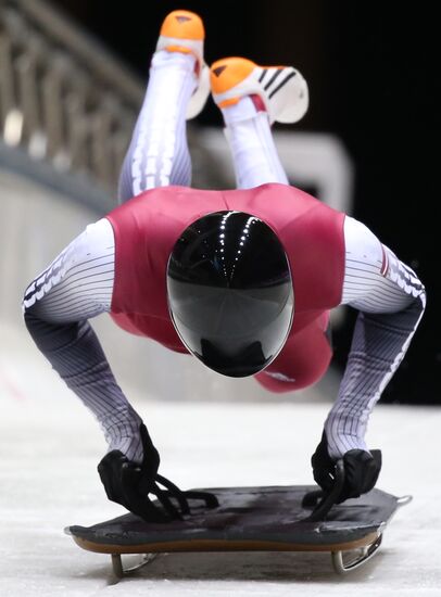 XXII Olympic Winter Games. Skeleton. Training sessions