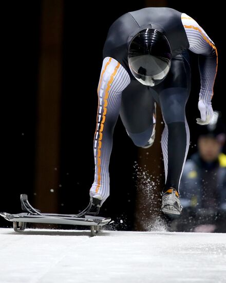 XXII Olympic Winter Games. Skeleton. Training sessions
