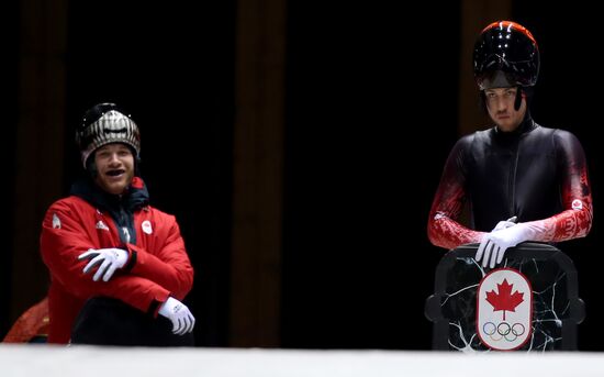 XXII Olympic Winter Games. Skeleton. Training sessions