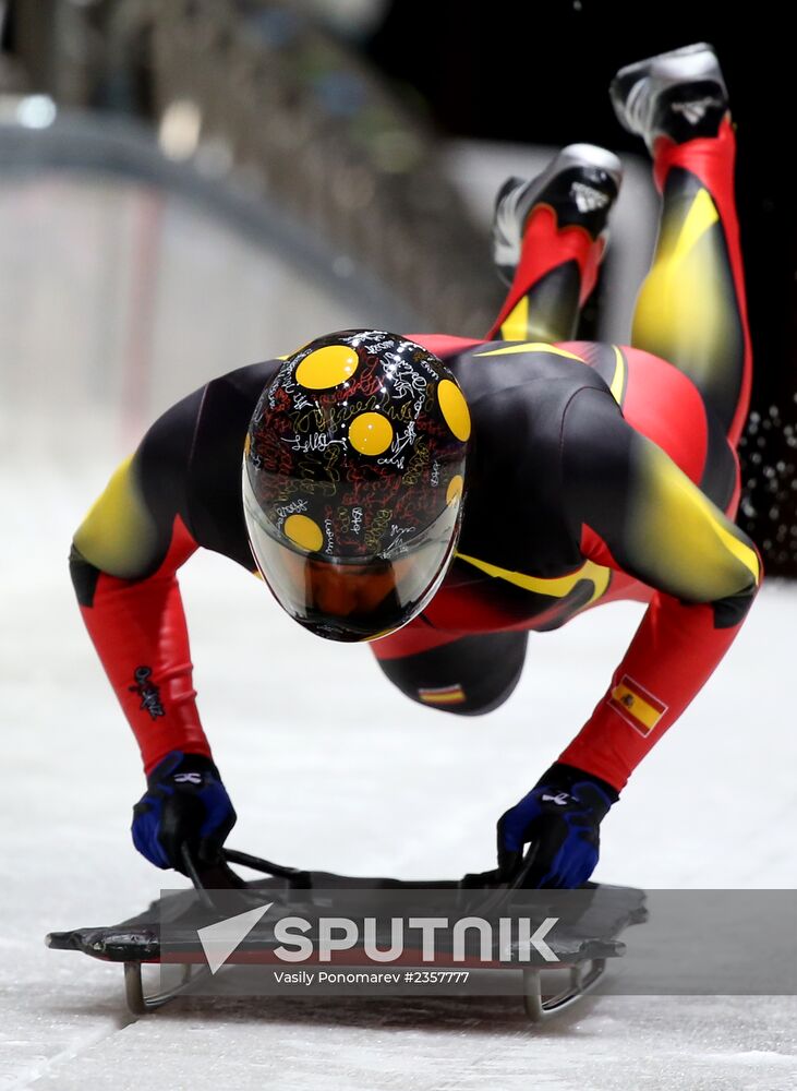 XXII Olympic Winter Games. Skeleton. Training sessions