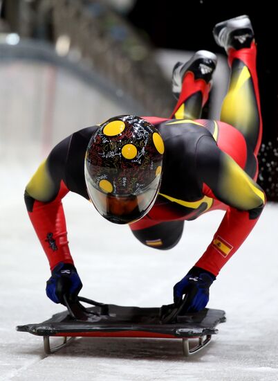 XXII Olympic Winter Games. Skeleton. Training sessions