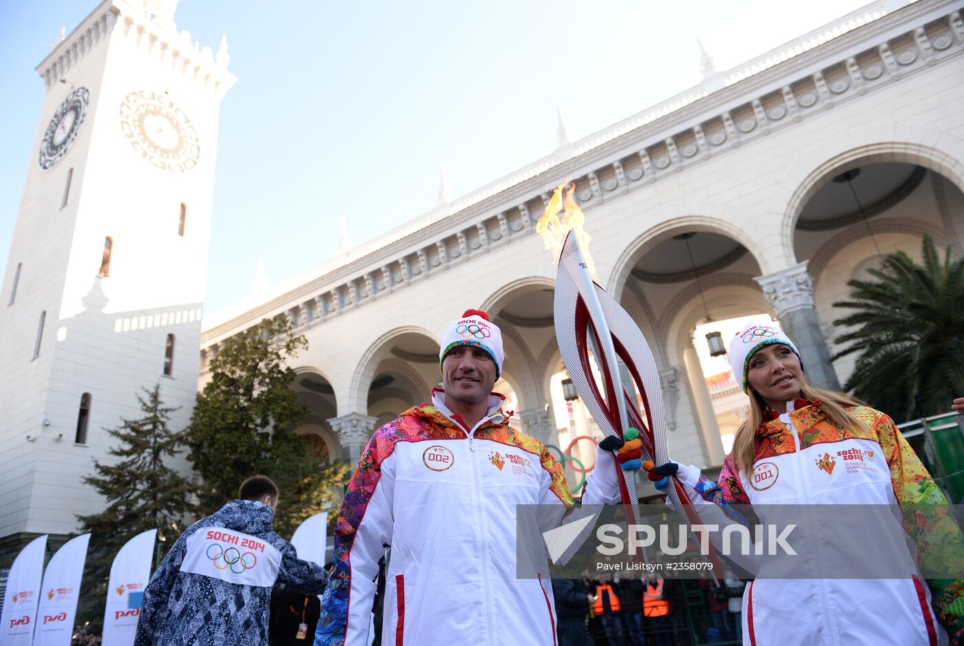 Olympic torch relay. Kazan. Day 2