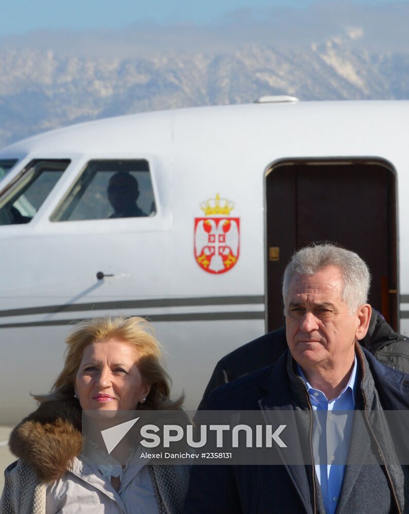 Heads of state arrive in Sochi
