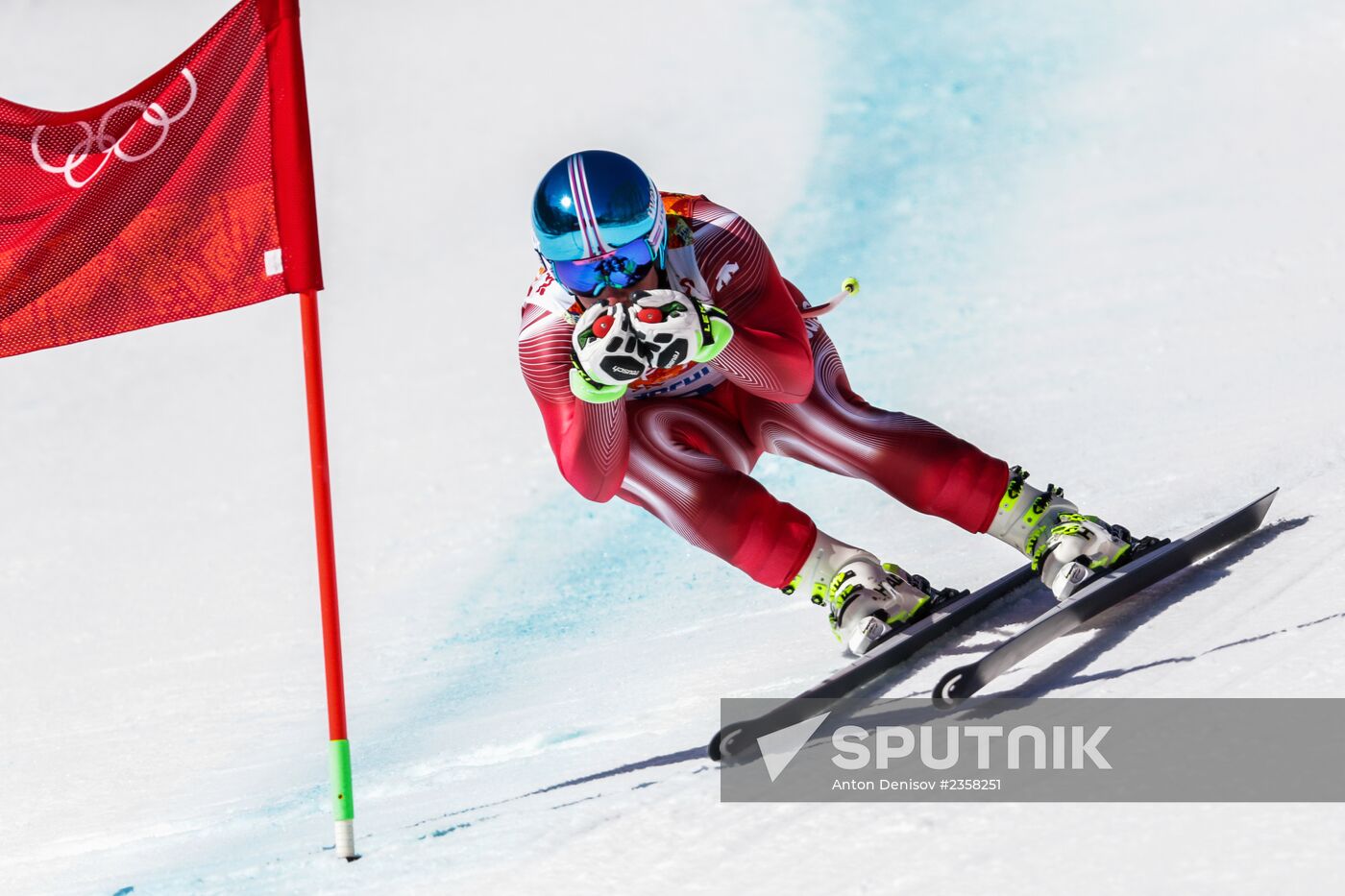 2014 Winter Olympics. Alpine skiing. Training sessions