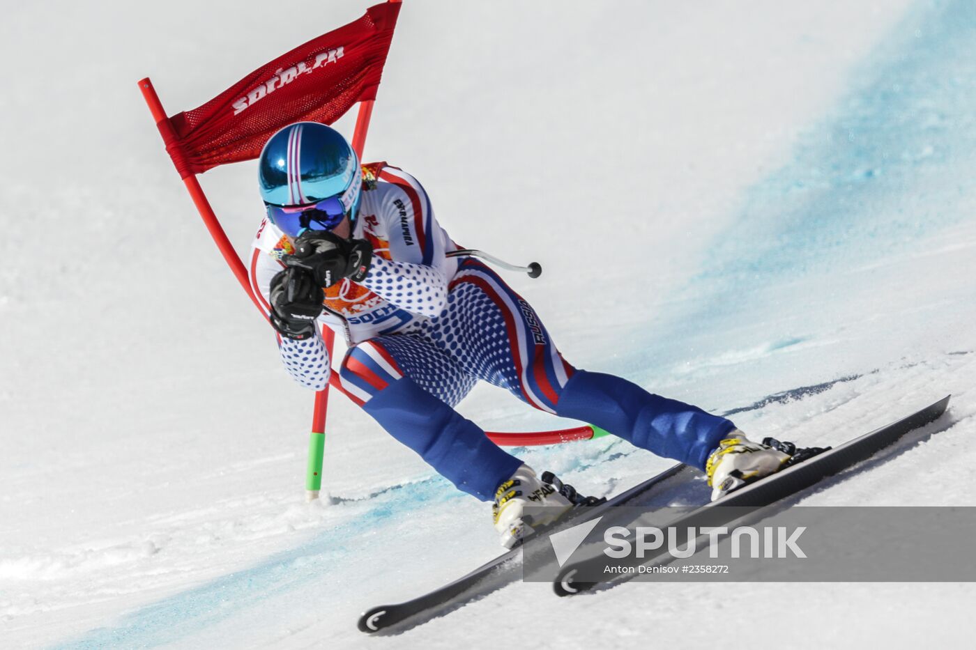 2014 Winter Olympics. Alpine skiing. Training sessions