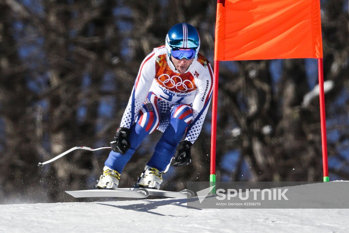 2014 Winter Olympics. Alpine skiing. Training sessions