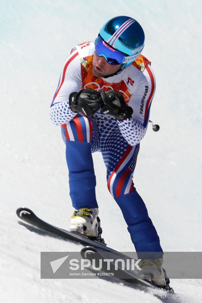 2014 Winter Olympics. Alpine skiing. Training sessions