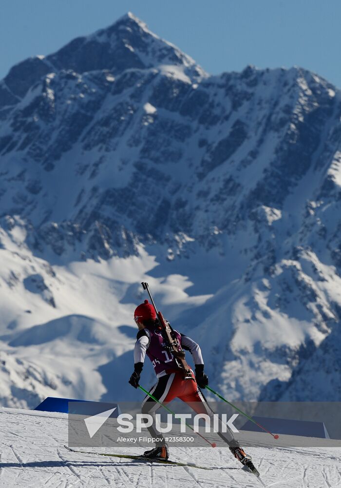 2014 Winter Olympics. Biathlon. Men. Training sessions