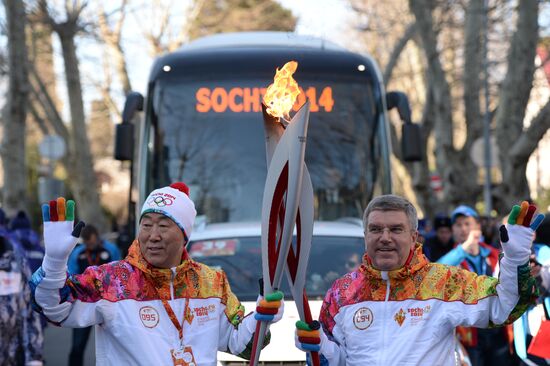Olympic Torch Relay. Sochi. Day Two