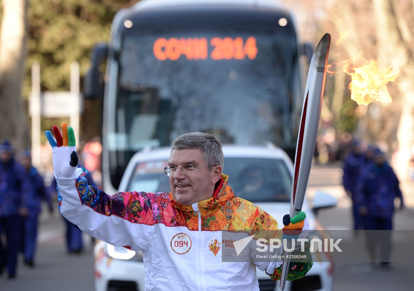 Olympic Torch Relay. Sochi. Day Two