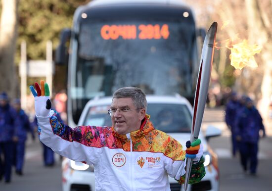 Olympic Torch Relay. Sochi. Day Two