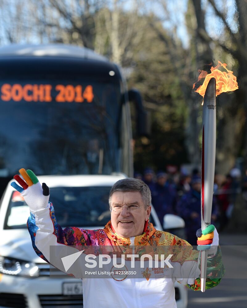 Olympic Torch Relay. Sochi. Day Two