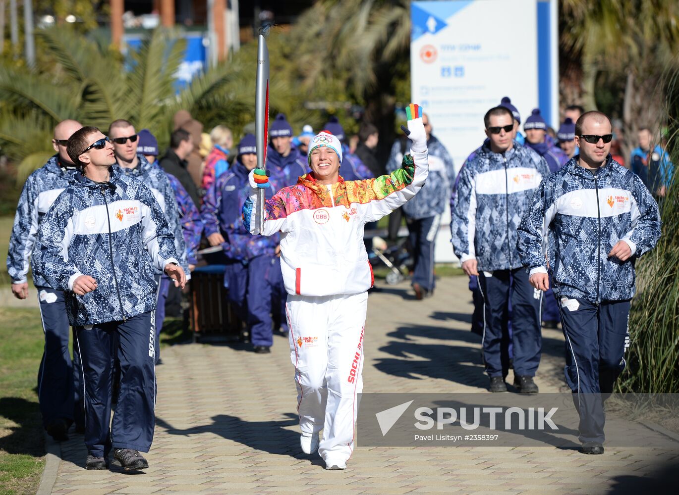 Olympic Torch Relay. Sochi. Day Two