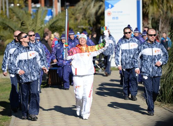 Olympic Torch Relay. Sochi. Day Two