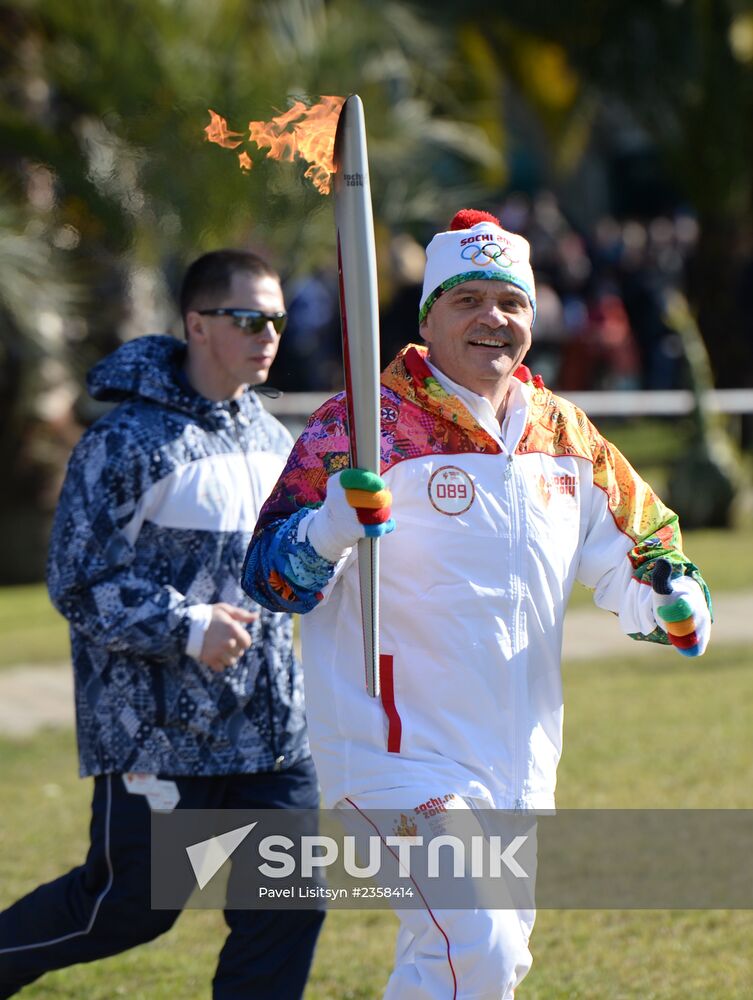 Olympic Torch Relay. Sochi. Day Two