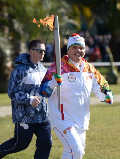 Olympic Torch Relay. Sochi. Day Two