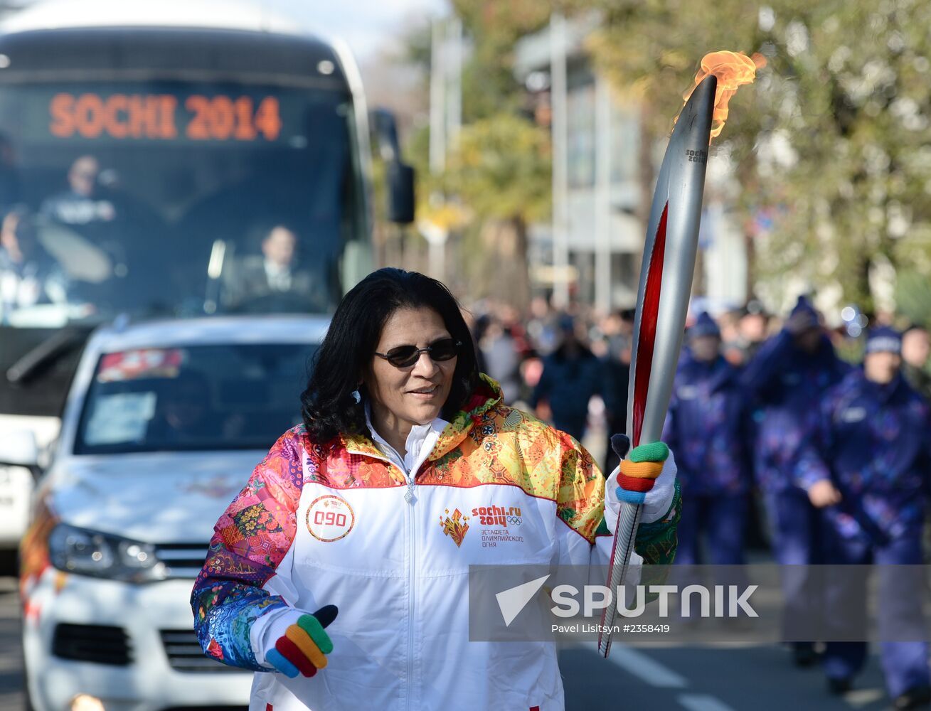 Olympic Torch Relay. Sochi. Day Two
