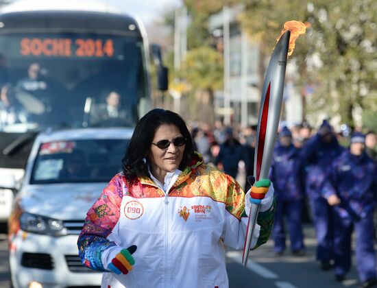 Olympic Torch Relay. Sochi. Day Two