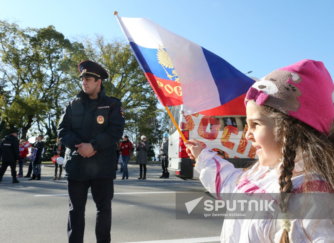 Olympic Torch Relay. Sochi. Day Two