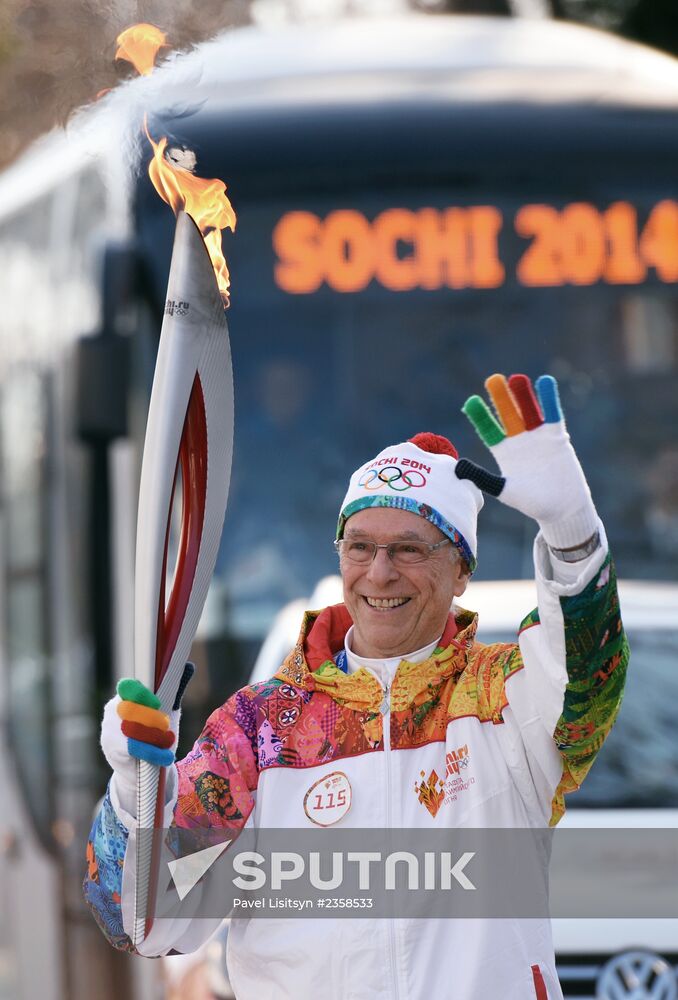 Olympic Torch Relay. Sochi. Day Two