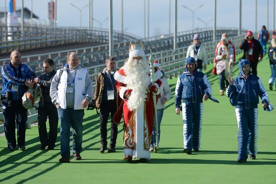 XXII Olympic Winter Games. One day to go