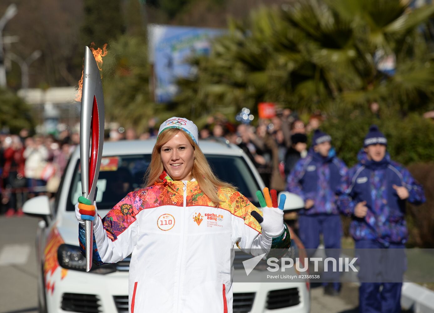 Olympic Torch Relay. Sochi. Day Two