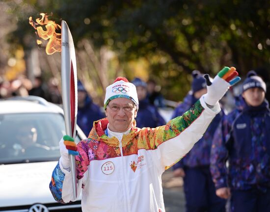 Olympic Torch Relay. Sochi. Day Two