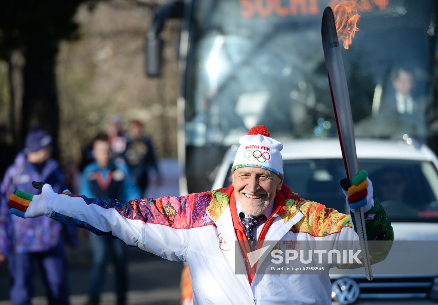 Olympic Torch Relay. Sochi. Day Two