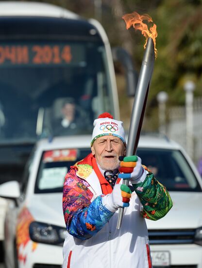 Olympic Torch Relay. Sochi. Day Two