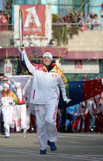 Olympic Torch Relay. Sochi. Day Two