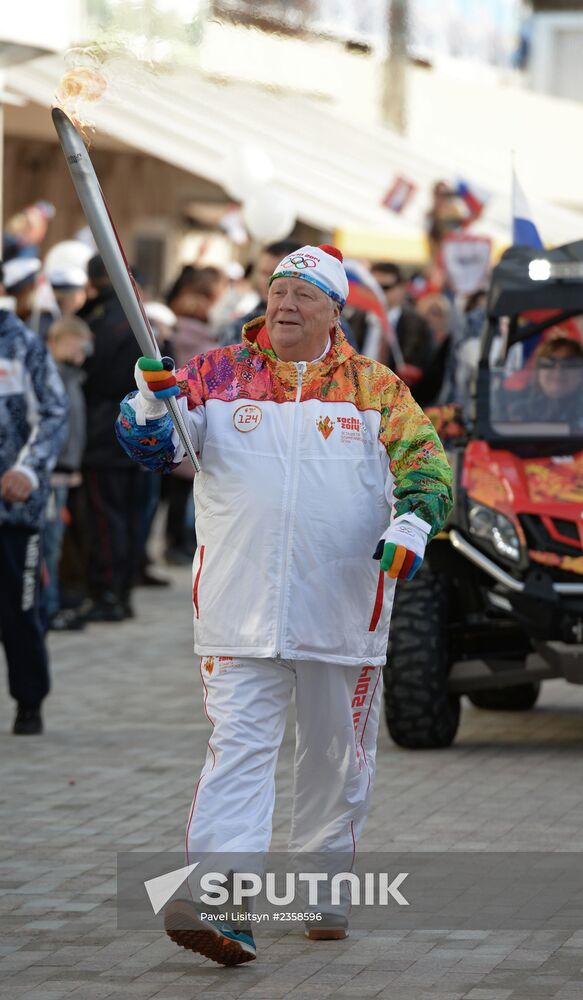 Olympic Torch Relay. Sochi. Day Two