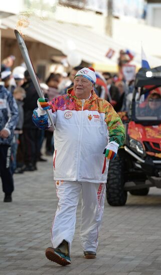Olympic Torch Relay. Sochi. Day Two