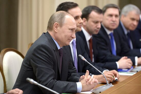 Vladimir Putin meets with Chinese President Xi Jintao
