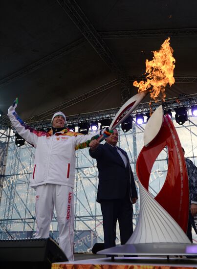 Olympic Torch Relay. Sochi. Day Two