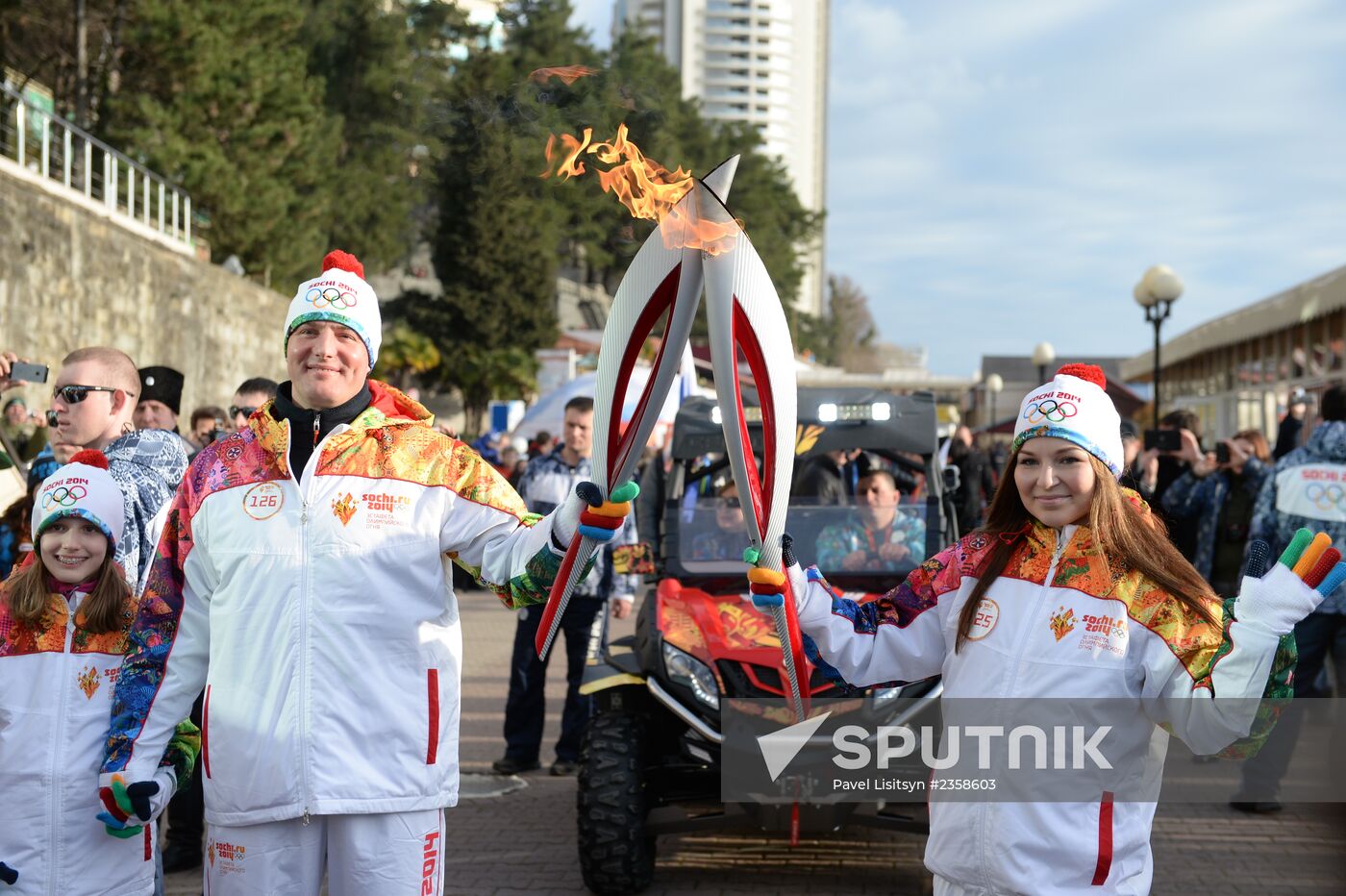 Olympic Torch Relay. Sochi. Day Two