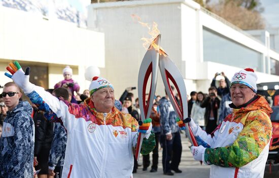 Olympic Torch Relay. Sochi. Day Two