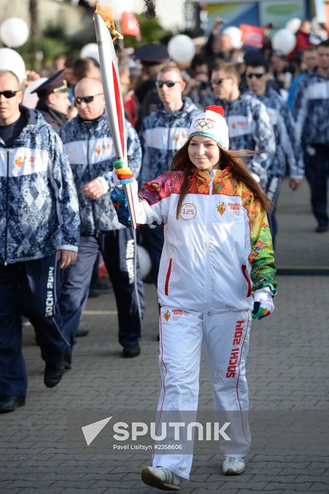 Olympic Torch Relay. Sochi. Day Two