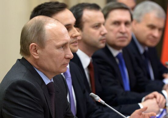 Vladimir Putin meets with Chinese President Xi Jintao