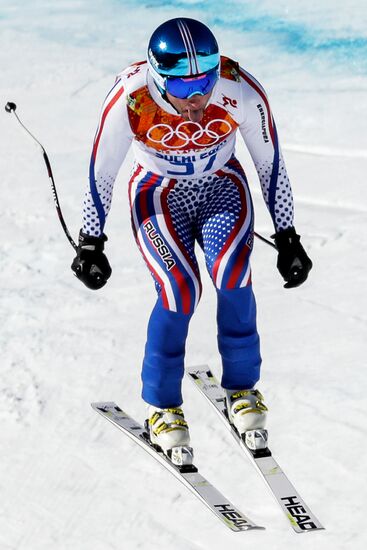 2014 Olympics. Alpine skiing. Training sesion