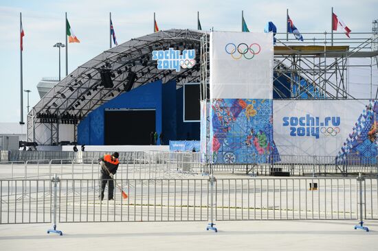XXII Olympic Winter Games. One day to go