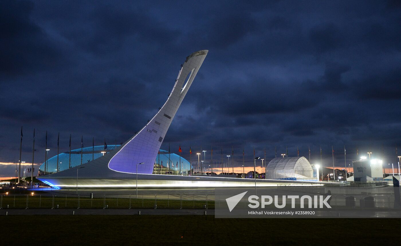 XXII Olympic Winter Games. One day to go