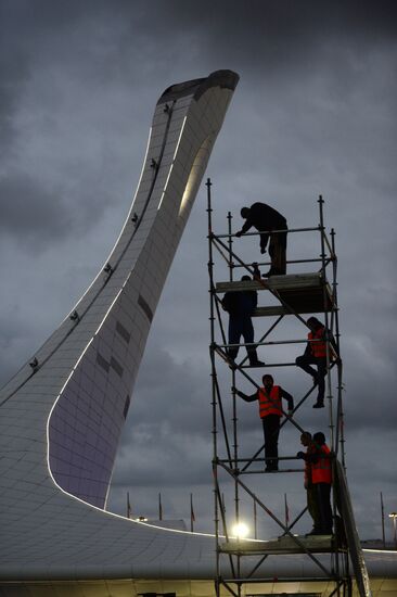 XXII Olympic Winter Games. One day to go