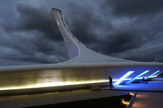 XXII Olympic Winter Games. One day to go